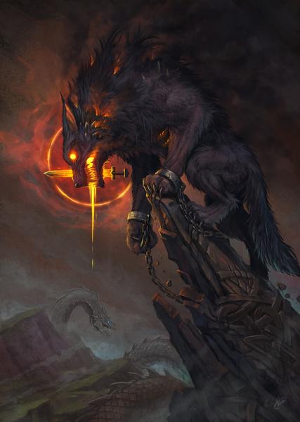 loki'nin oğlu Fenrir