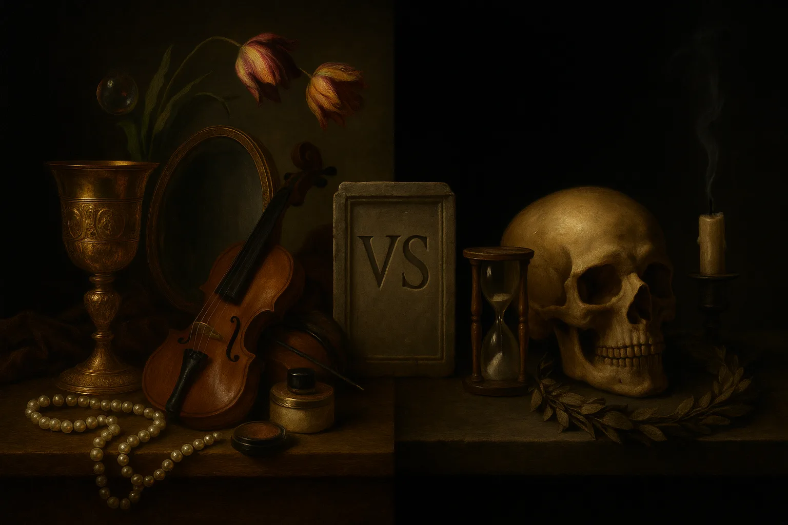 Vanitas vs Memento Mori